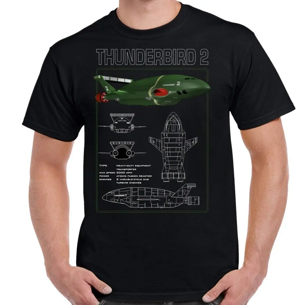 Heavy Equipment Transport - เสื้อยืดคอกลมแขนสั้นผ้าคอตตอนสำหรับบุรุษเสื้อยืด100% ธันเดอร์เบิร์ด2ชุดอุปกรณ์สำหรับผู้ขนส่งผ้าทอันเดอร์เบิร์ดไซส์ S-3XL