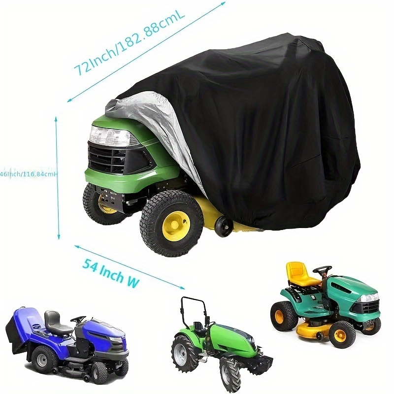Heavy Equipment Rental - ผ้าคลุมเครื่องตัดหญ้าแบบทนทาน 600D 1 ชิ้น ป้องกันรังสียูวีและสีซีดจาง อุปกรณ์ป้องกันสำหรับเครื่องตัดหญ้าและรถตัดหญ้ากลางแจ้ง