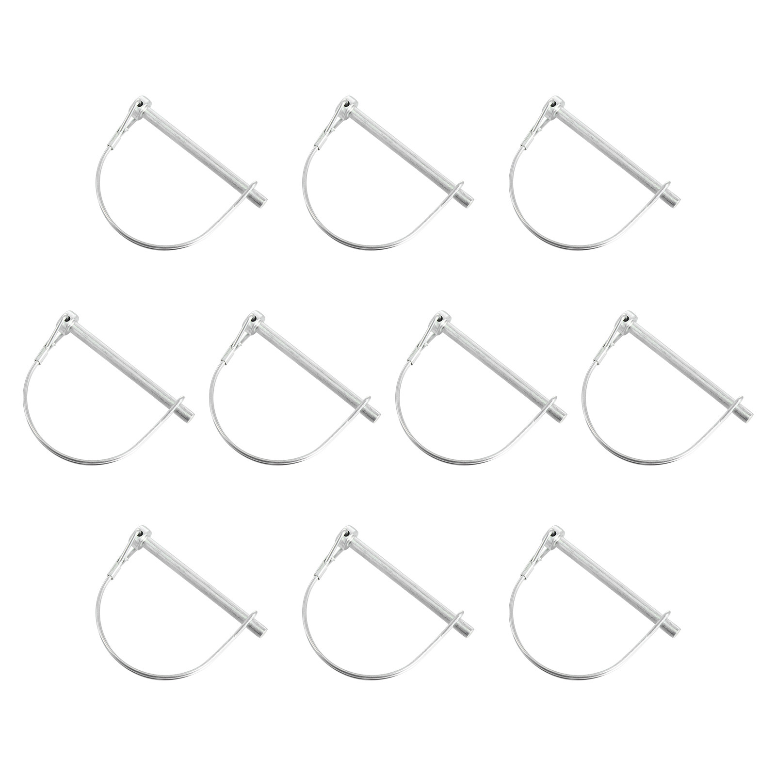 Heavy Equipment Quick Couplers - หมุดล็อคทรงสี่เหลี่ยม 10 ชิ้น แบบ D-Shaped สำหรับงานหนัก