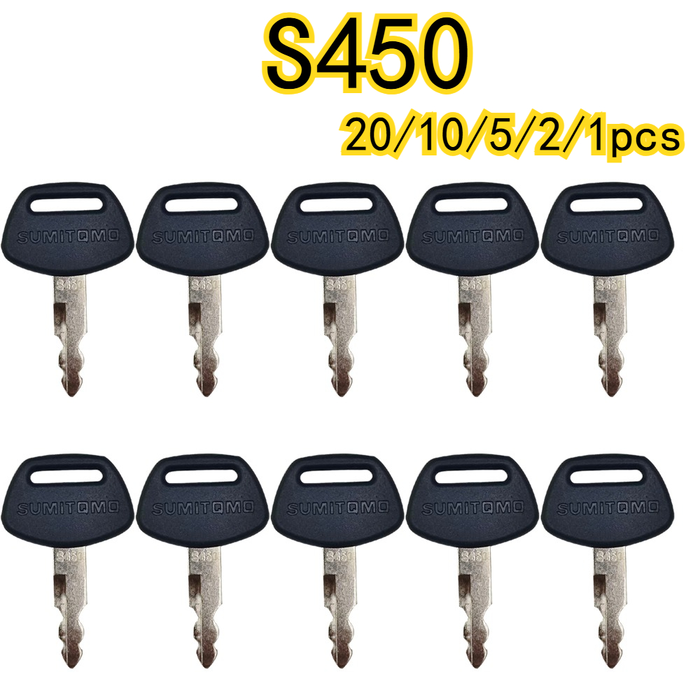 Heavy Equipment Logo - กุญแจพลาสติกสีดำสำหรับรถขุด S450 อุปกรณ์หนัก ยี่ห้อ Sumitomo พร้อมโลโก้
