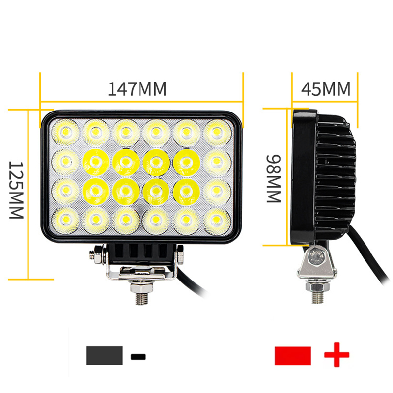 ไฟขับรถ LED 1 ชิ้น 72W ไฟสปอตไ - Vehicle Heavy Equipment บทวิจารณ์และราคา