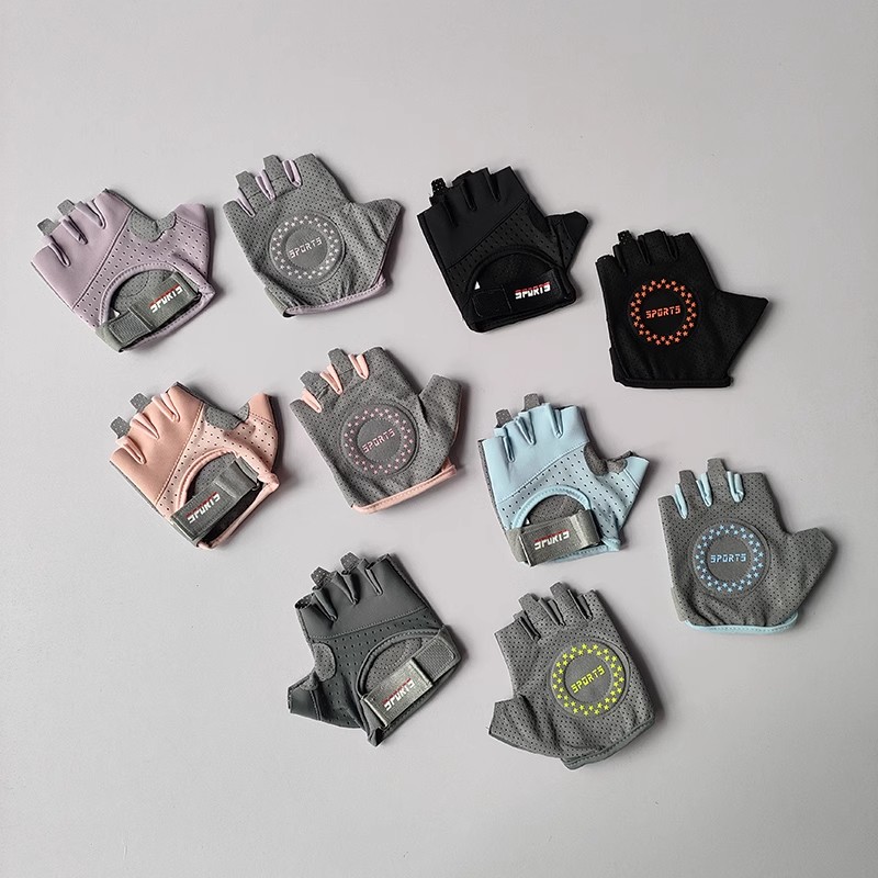 ถุงมือออกกำลังกายแบบครึ่งนิ้วส - Heavy Equipment Logo บทวิจารณ์และราคา