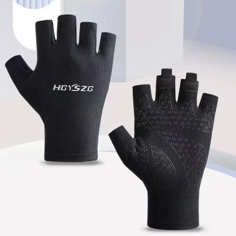 ถุงมือกีฬาแบบครึ่งนิ้วสำหรับผู - Heavy Equipment Logo บทวิจารณ์และราคา