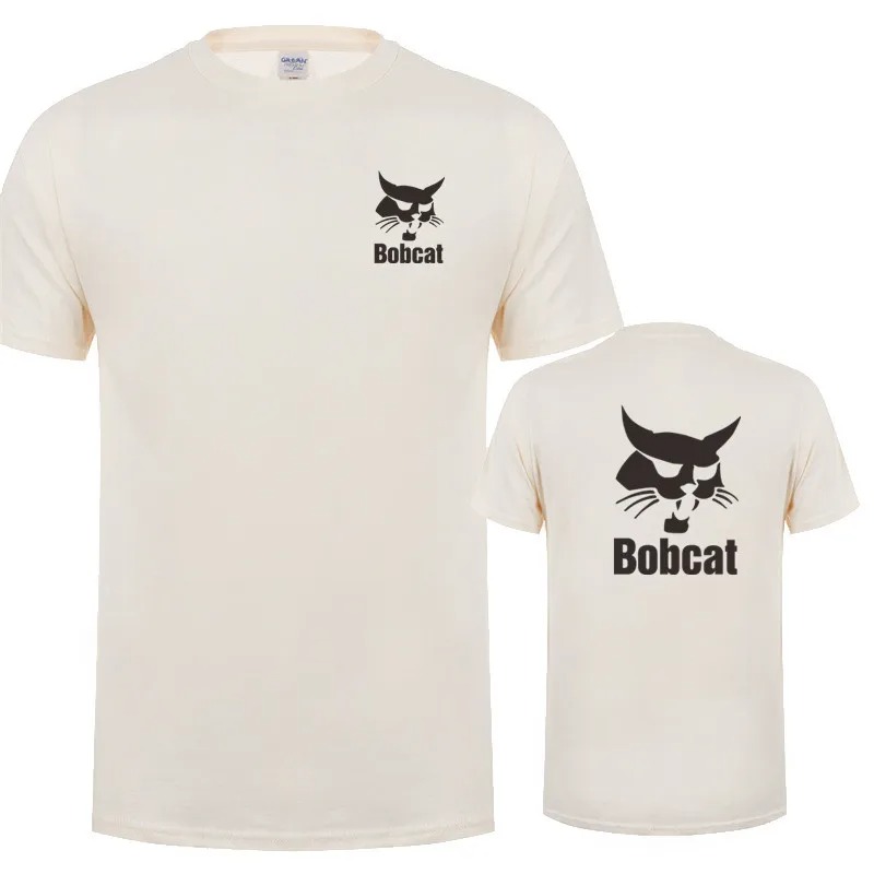 Bobcat T เสื้อฤดูร้อนผู้ชายแขน - Heavy Equipment Logo บทวิจารณ์และราคา